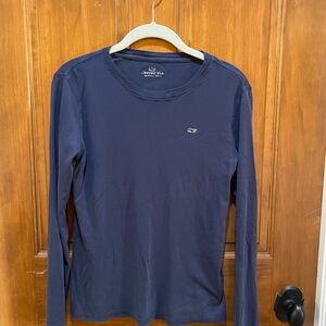 Vineyard Vines Navy Long Sleeve Tee
